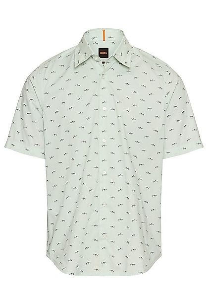 BOSS ORANGE Kurzarmhemd Rash mit durchgehenden Logoprint günstig online kaufen