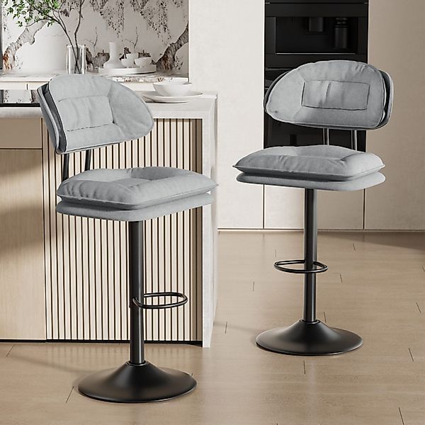 HawthyHome Barhocker 2er Set, Ergonomische Gepolsterte günstig online kaufen