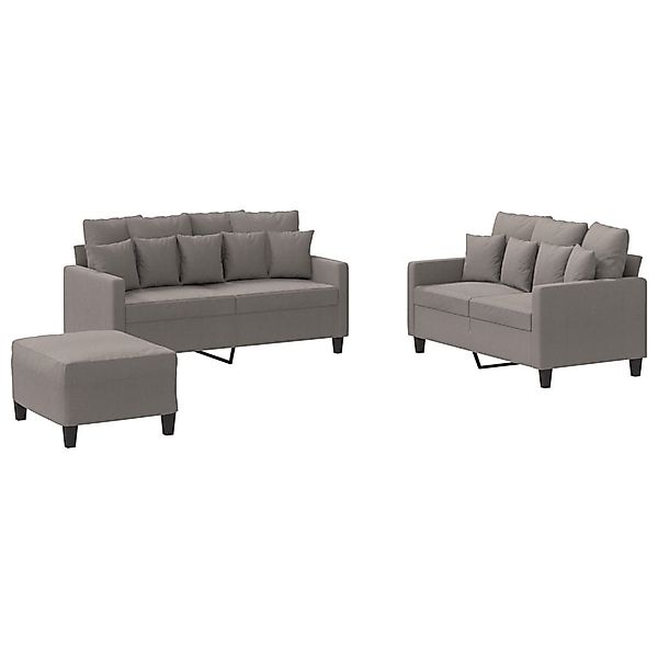 vidaXL Sofa 3-tlg. Sofagarnitur mit Kissen günstig online kaufen
