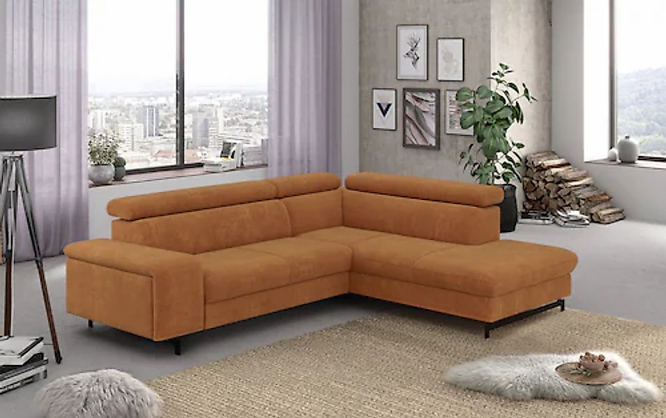 COTTA Ecksofa »Emma L-Form« mit Kopfteilverstellung, wahlweise mit Bettfunk günstig online kaufen