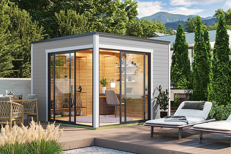 Nordic Holz Gartenhaus "Palermo 3", mit großen Glasflächen günstig online kaufen