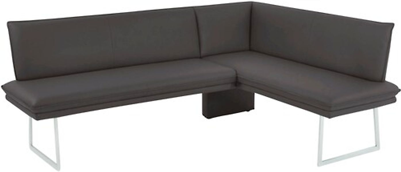 K+W Komfort & Wohnen Eckbank mit Sattlernaht und schmaler Kufe, langer Sche günstig online kaufen