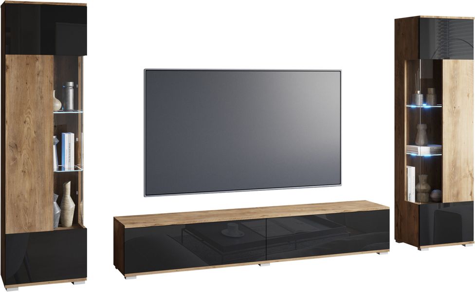 INOSIGN Wohnwand Kenia, Vitrine Türanschlag links/rechts günstig online kaufen