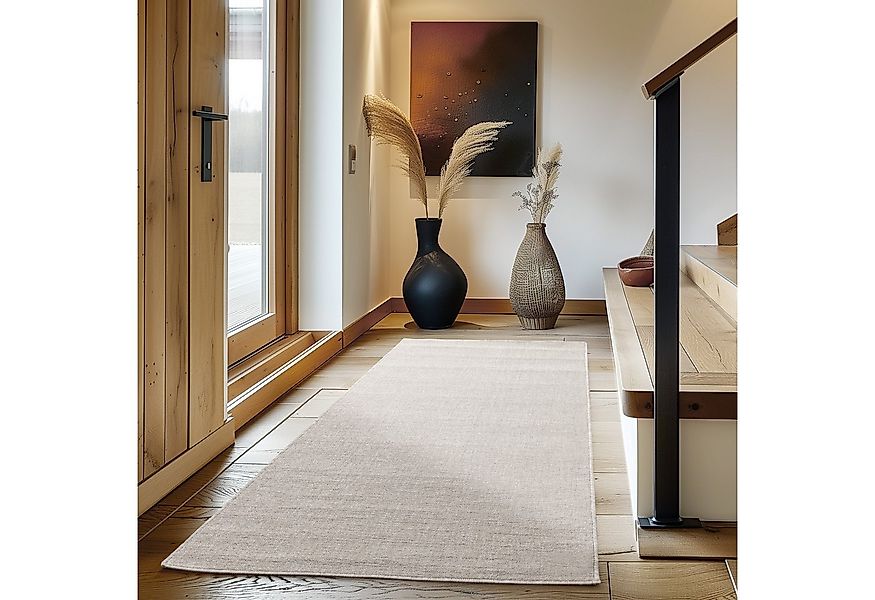 Carpettex Schlingenteppich Unicolor - Einfarbig, Läufer, Höhe: 7 mm, Kurzfl günstig online kaufen