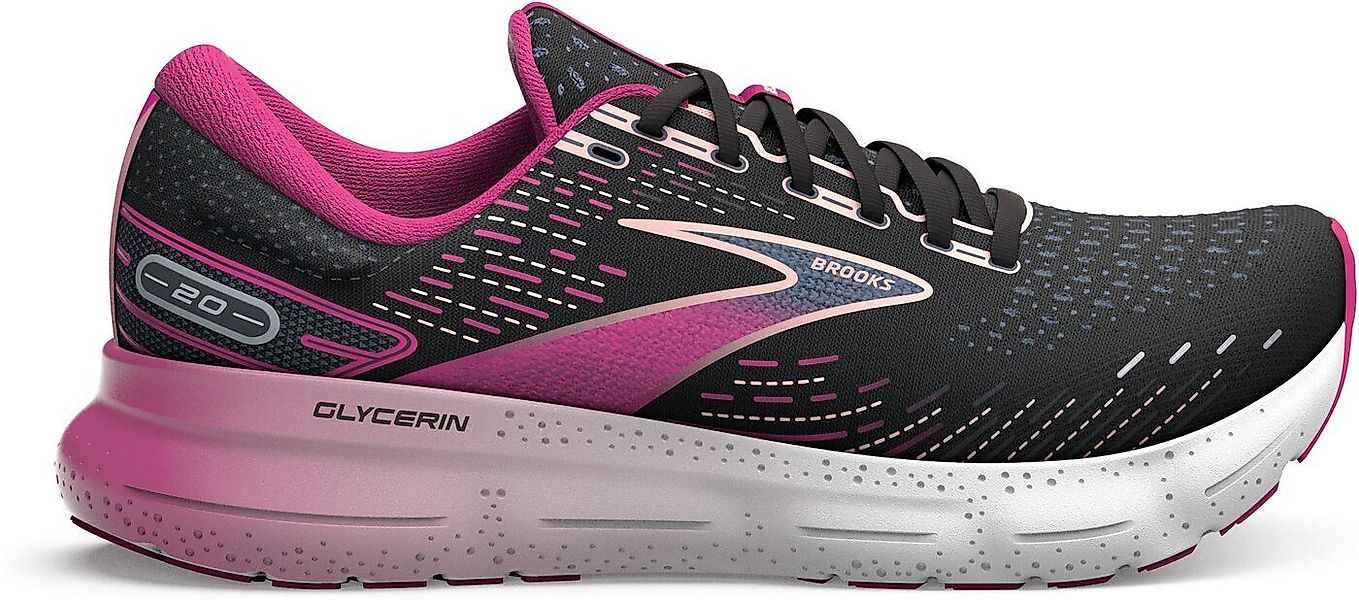 Brooks Glycerin 20 Black/Fuchsia/Linen Laufschuh günstig online kaufen