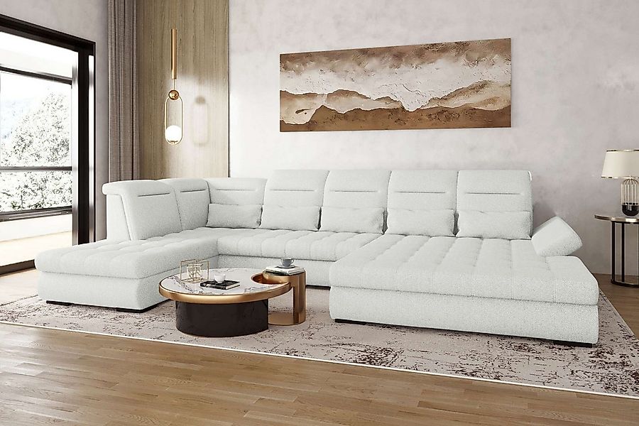 99rooms Wohnlandschaft Toscana, Sofa, U-Form, Rundumbezug aus Strukturstoff günstig online kaufen