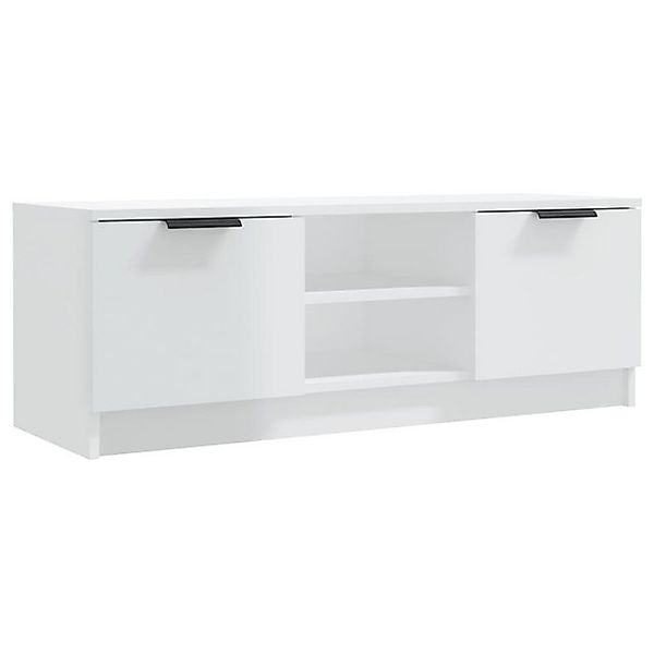 vidaXL TV-Schrank TV-Board Hochglanz-Weiß 102x35x36,5 cm Holzwerkstoff günstig online kaufen