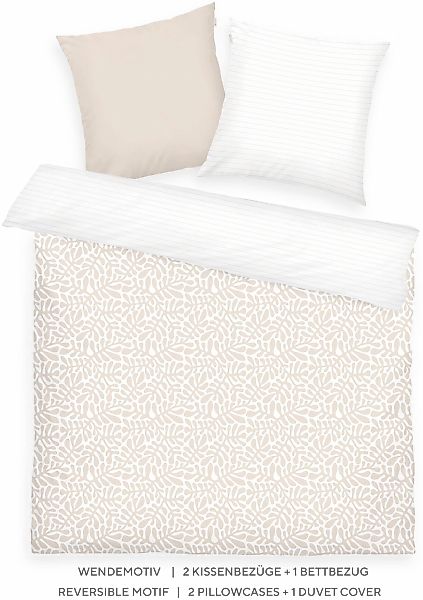 TOM TAILOR HOME Bettwäsche "ORGANIC LEAVES in Gr. 135x200cm, 155x220cm oder günstig online kaufen