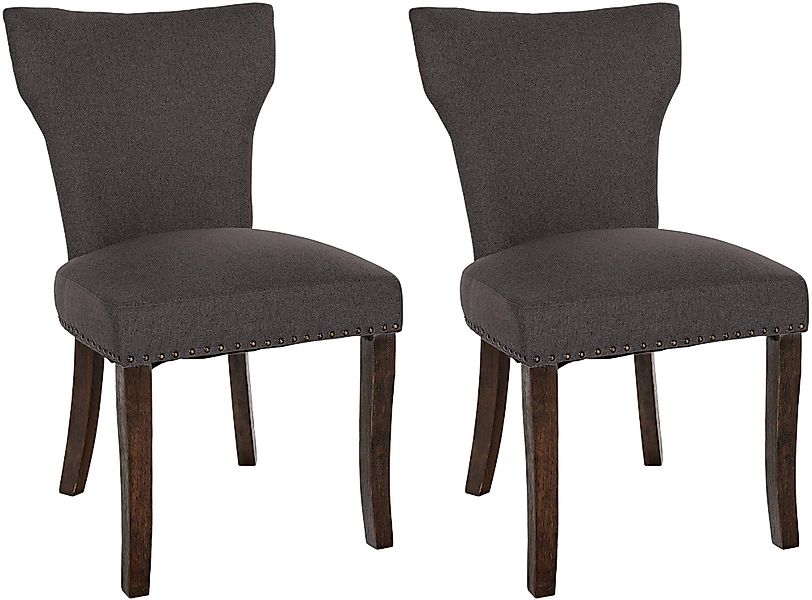 CLP Esszimmerstuhl Zadar (2er Set), Stoffbezug günstig online kaufen
