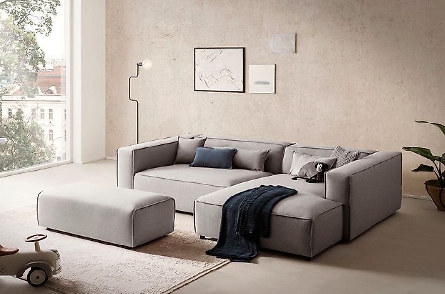 LeGer Home by Lena Gercke Ecksofa »PIARA XXL, L-Form, Schlaffunktion, Cord, günstig online kaufen