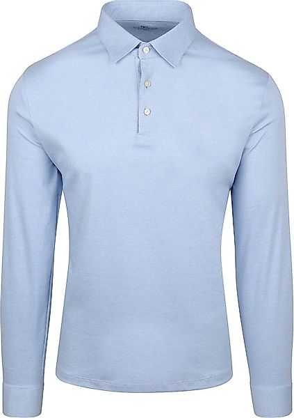 Desoto Longsleeve Poloshirt Essential Hellblau - Größe XXL günstig online kaufen