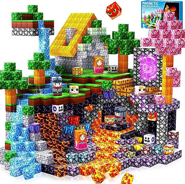 POPOLIC Magnetische Bausteine, 150 Teile Magnetbausteine ab 4 Jahre Magnets günstig online kaufen