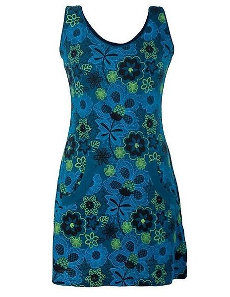 Vishes Sommerkleid Blumenkleid mit Taschen bedruckt und bestickt Hippie, Go günstig online kaufen