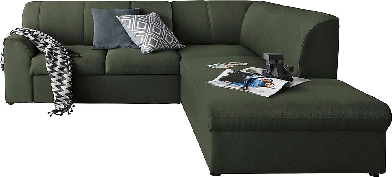 DOMO collection Ecksofa "Topper zeitlos elegant, kompakte Stellmaße, OTTOs günstig online kaufen