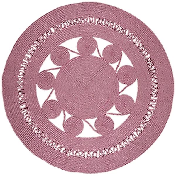 Runder Recycelter In-/outdoor Teppich Mandala günstig online kaufen