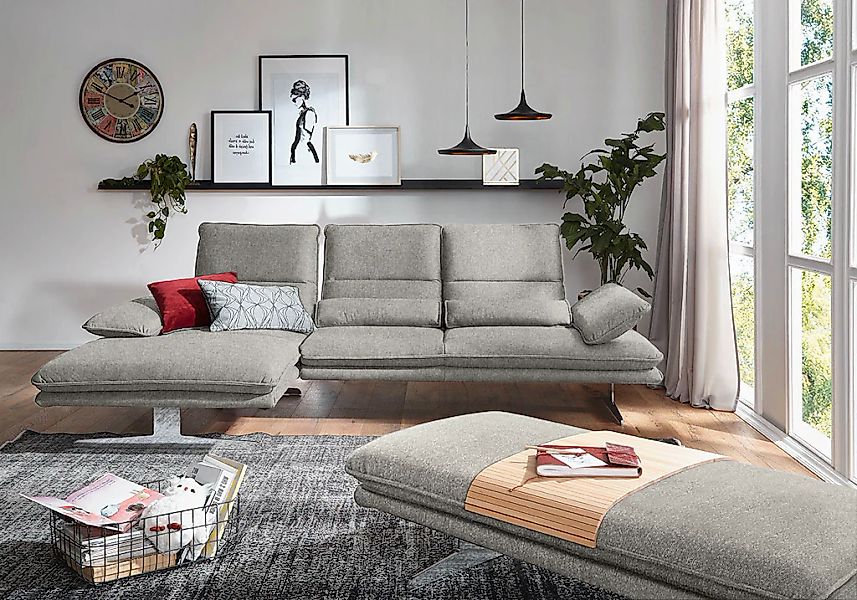 W.SCHILLIG Ecksofa "broadway, Designsofa mit tollem Sitzkomfort" Sitztiefen günstig online kaufen