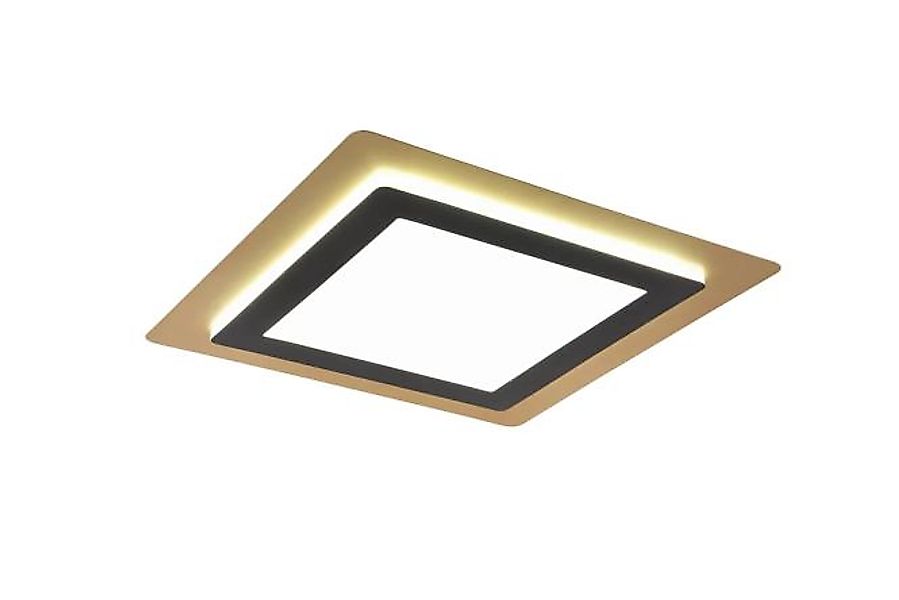 LED-Deckenleuchte Weiß Matt / Nickel 1 Stück Metall Schwarz, Gelb günstig online kaufen