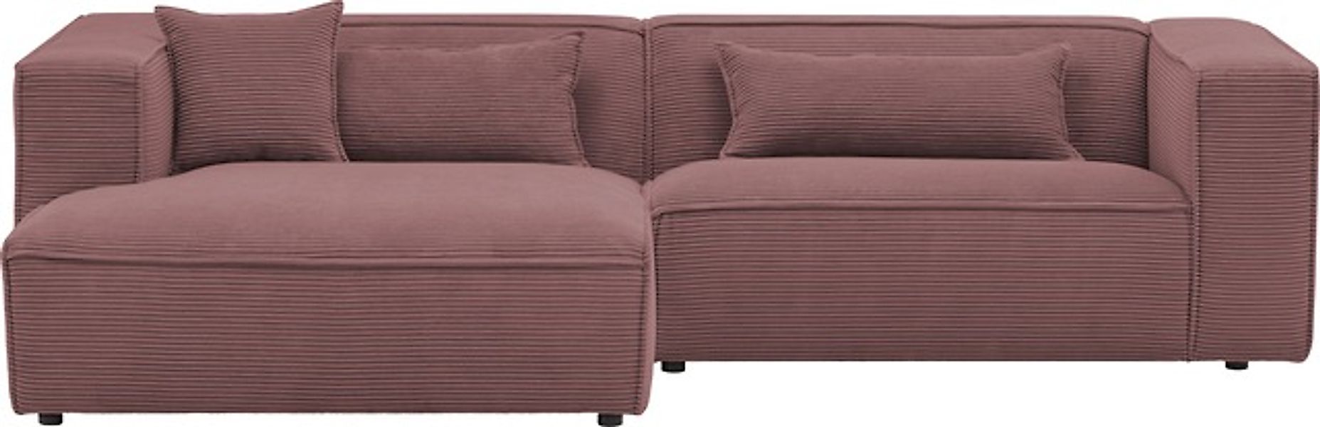 LeGer Home by Lena Gercke Ecksofa »PIARA mit Kedernaht, Cord, Leinenoptik o günstig online kaufen