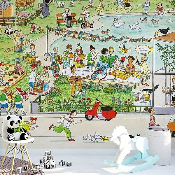 Wimmelbuch Verlag Fototapete XXL Fototapete Kinderzimmer günstig online kaufen