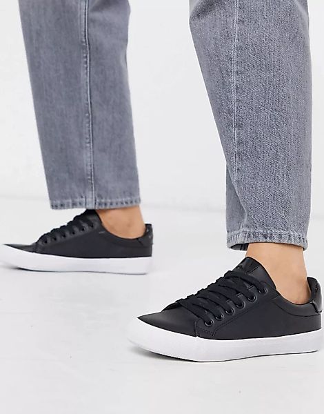 ASOS DESIGN – Dustin – Schwarze Sneaker zum Schnüren günstig online kaufen