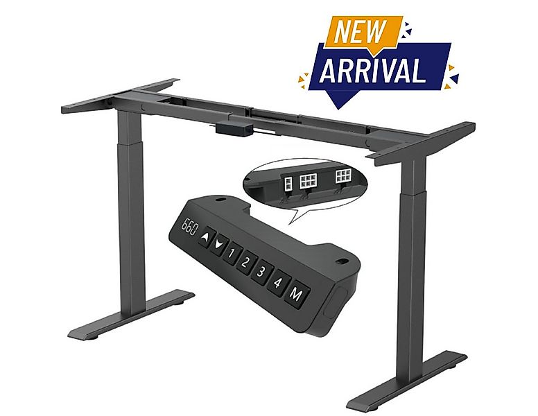 Super Solu Schreibtisch Elektrisch Höhenverstellbares Tischgestell Dual-Mot günstig online kaufen