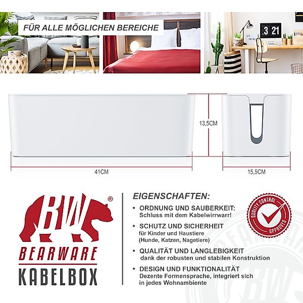 BEARWARE Kabelbox, (1-tlg), Kabel Box mit günstig online kaufen