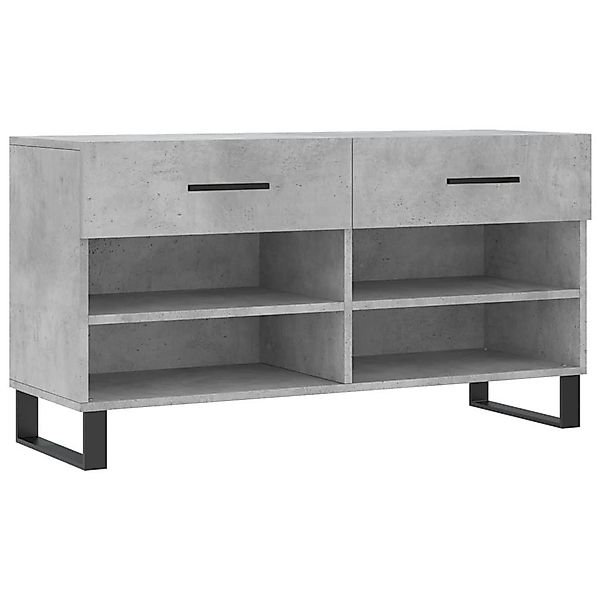 vidaXL Schuhregal Schuhbank Betongrau 102x35x55 cm günstig online kaufen