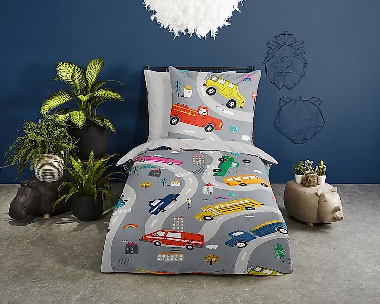 PURE luxury collection Kinderbettwäsche "Voyage" 2 Stk. Mikrofaser, 135x200 günstig online kaufen