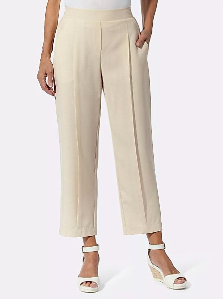 Sieh an! Jerseyhose Bundfaltenhose Innenbeinlänge ca. günstig online kaufen
