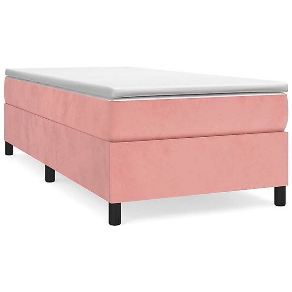 vidaXL Boxspringbett Rosa 90x200 cm Samt1368101 günstig online kaufen