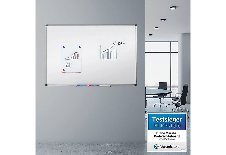 Master of Boards Wandtafel Whiteboard erhältlich in 9 Größen, Lackiert & Kr günstig online kaufen