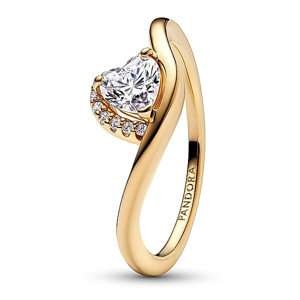 Pandora Fingerring Welliges Herz Goldfarben günstig online kaufen