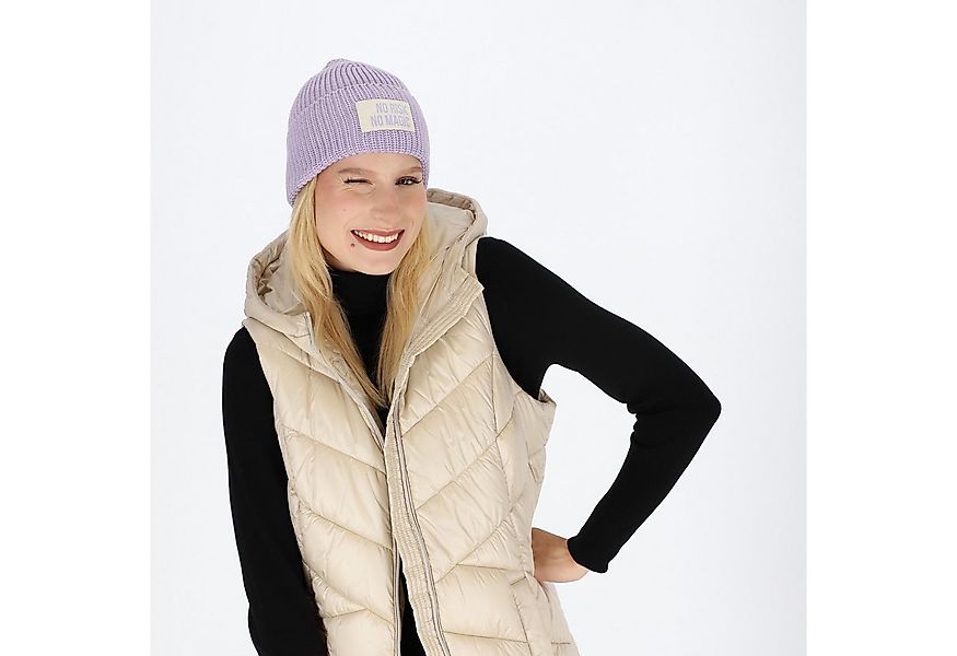 halsüberkopf Accessoires Strickmütze Achtsamkeit mit Statement-Badge günstig online kaufen