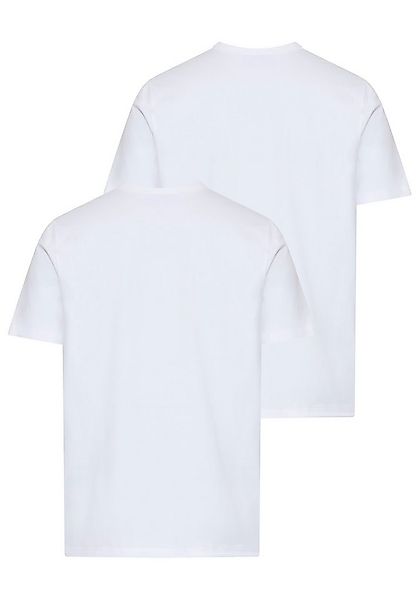 HUGO Blue T-Shirt BLUE Naolo (Packung, 2-tlg) mit Markenlabel am Saum günstig online kaufen