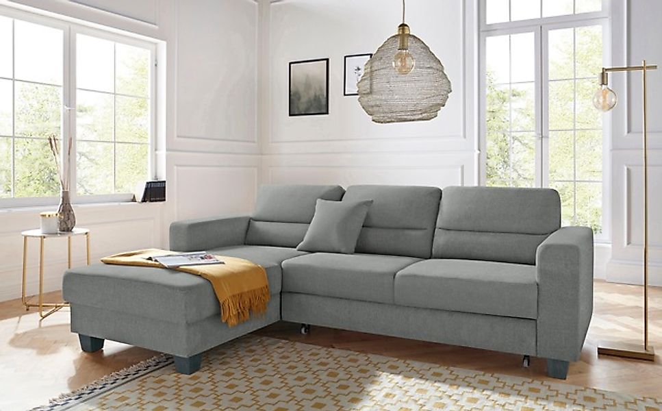 TRENDMANUFAKTUR Ecksofa »Chamber, zeitlos und modern, bequem mit hohem Sitz günstig online kaufen