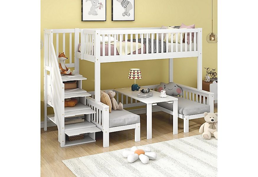 Odikalo Kinderbett Etagenbett Hochbett 90x200 120x200 (Etagenbett, Kinderbe günstig online kaufen