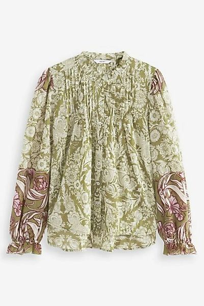 Next Langarmbluse Langärmelige Bluse mit Rüschenausschnitt (1-tlg) günstig online kaufen