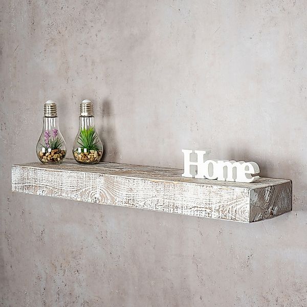 Levandeo® Wandregal, levandeo Wandregal Holz Massiv günstig online kaufen