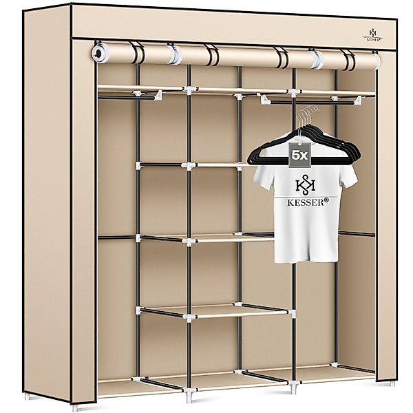 KESSER Kleiderschrank Stoffschrank Stabil mit Kleiderstange günstig online kaufen