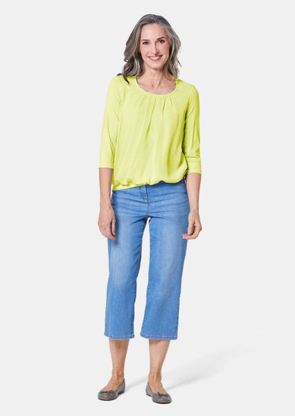 GOLDNER Shirtbluse Chiffon-Shirt mit 3/4-Arm, Rundhals günstig online kaufen