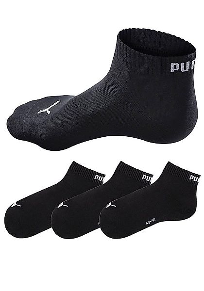 PUMA Kurzsocken "PUMA UNISEX QUARTER PLAIN 3P" 3 Stk. tlg. Atmungsaktiv, Ri günstig online kaufen