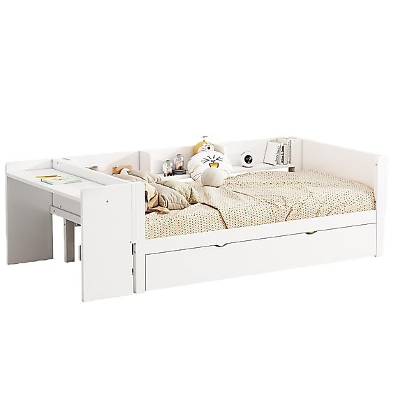 TavilaEcon Kinderbett Flachbett Holzbett aus Kiefer günstig online kaufen