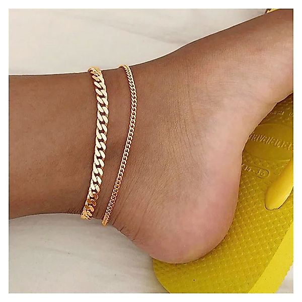 KARMA Fußketten Set Fußkettchen Schmuckset Silber günstig online kaufen