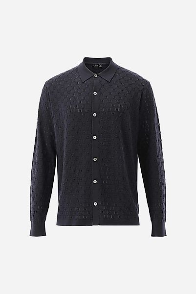 Strickhemd mit 3-D Struktur günstig online kaufen