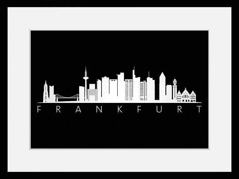 queence Bild "Frankfurt Skyline BLACK", Städte, (1 St.) günstig online kaufen