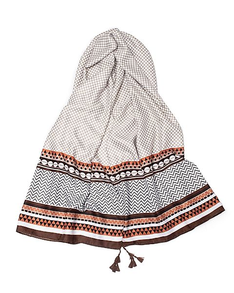 MayTree Modeschal Strandschal 85 x180 Schoko, günstig online kaufen