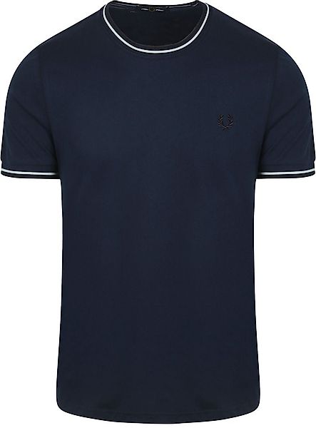 Fred Perry M1588 Twin Tipped T Shirt marine - Größe L günstig online kaufen
