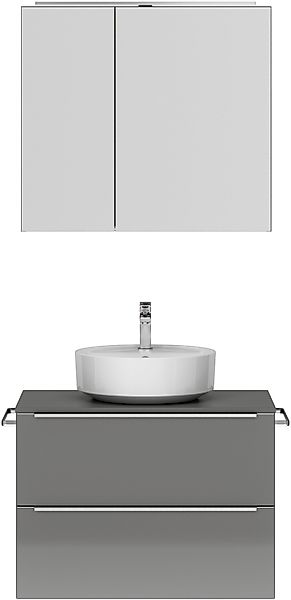 nobilia Badmöbel-Set "Alvene", (2 St., vormontiert, mit Soft-Close), inkl. günstig online kaufen