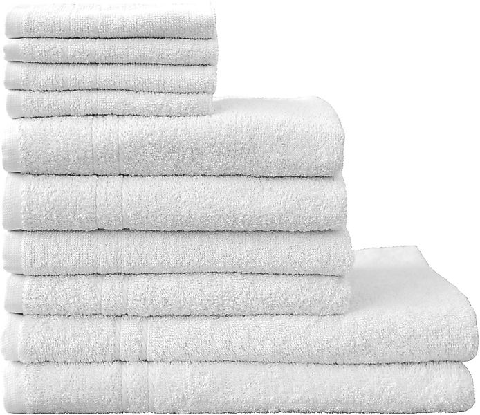 Dyckhoff Handtuch Set Kristall, Walkfrottee (Set, günstig online kaufen