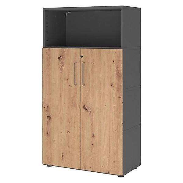 bümö Aktenschrank flexi Schrank Dekor: Graphit/Asteiche günstig online kaufen